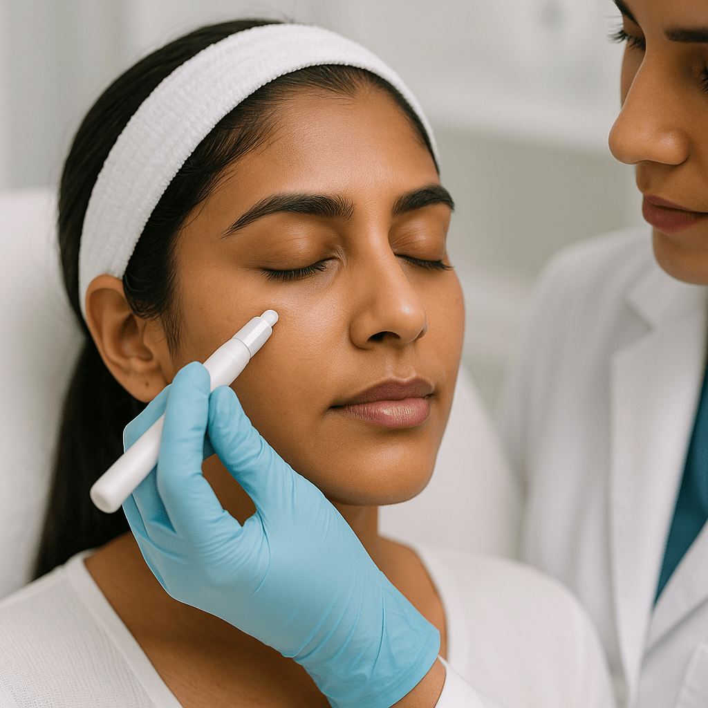 Dark circle treatment in Kakinada at Tricure Clinics for under-eye brightness